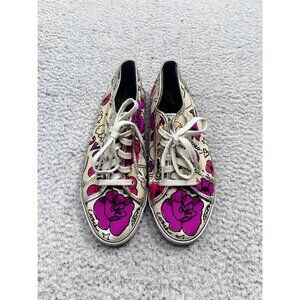Coach Tennis Shoes Womens 10 B Dee Daisy Floral Print Canvas Sneaker